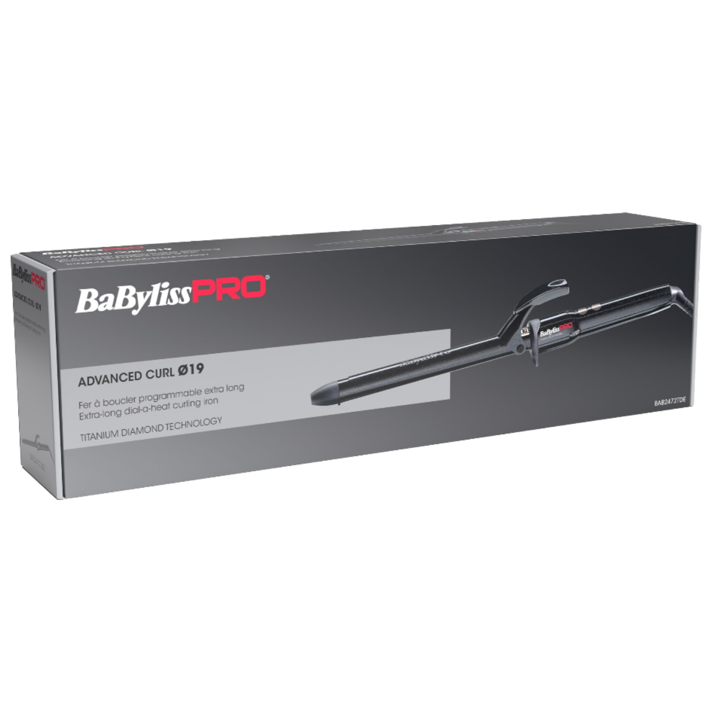 Fer À Boucler Extra Long en Titane Diamant 19mm - BaByliss Pro - BAB2472TDE
