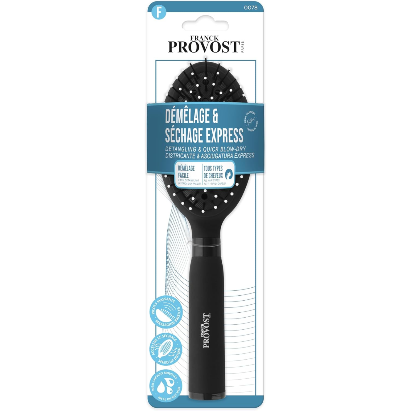 Brosse Aérée Picots Massants Nylon 0078 Franck Provost