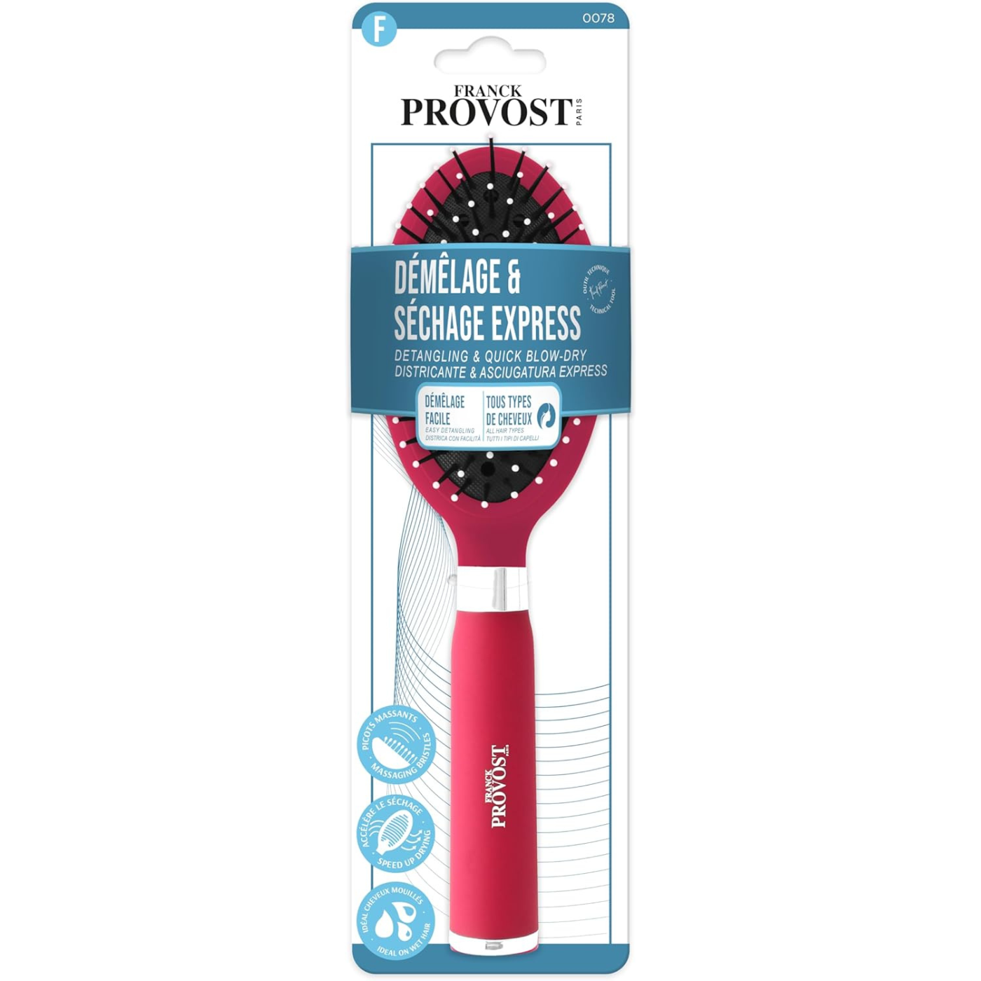 Brosse Aérée Picots Massants Nylon 0078 Franck Provost