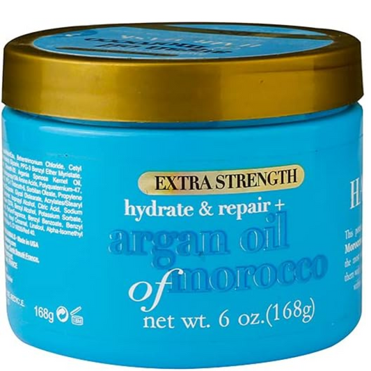 Ogx Masque capillaire extra fort hydratant et réparateur à l'huile d'argan du Maroc 168g 991766