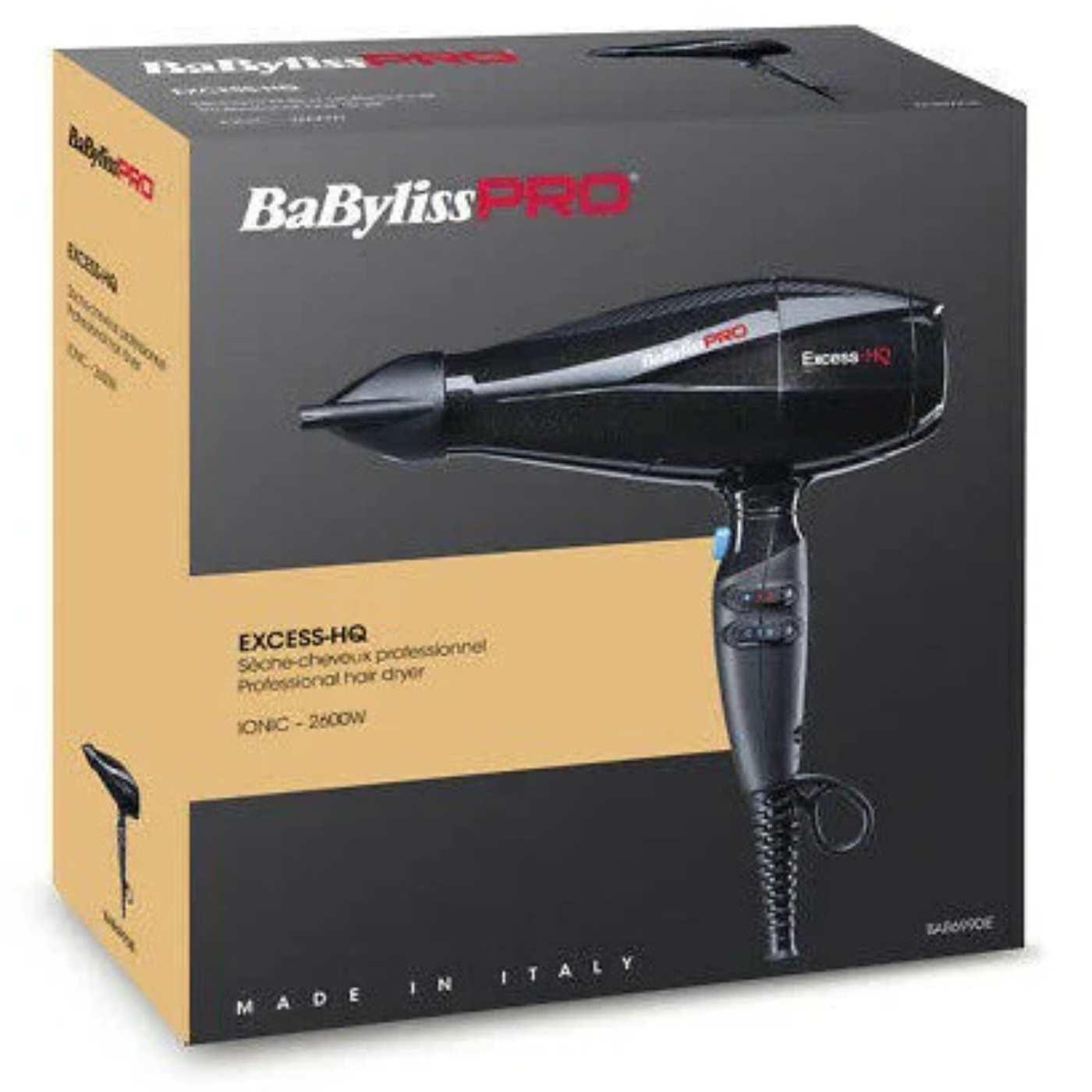 Sèche Cheveux EXCESS HQ 2600W - BaByliss Pro - BAB6990IE