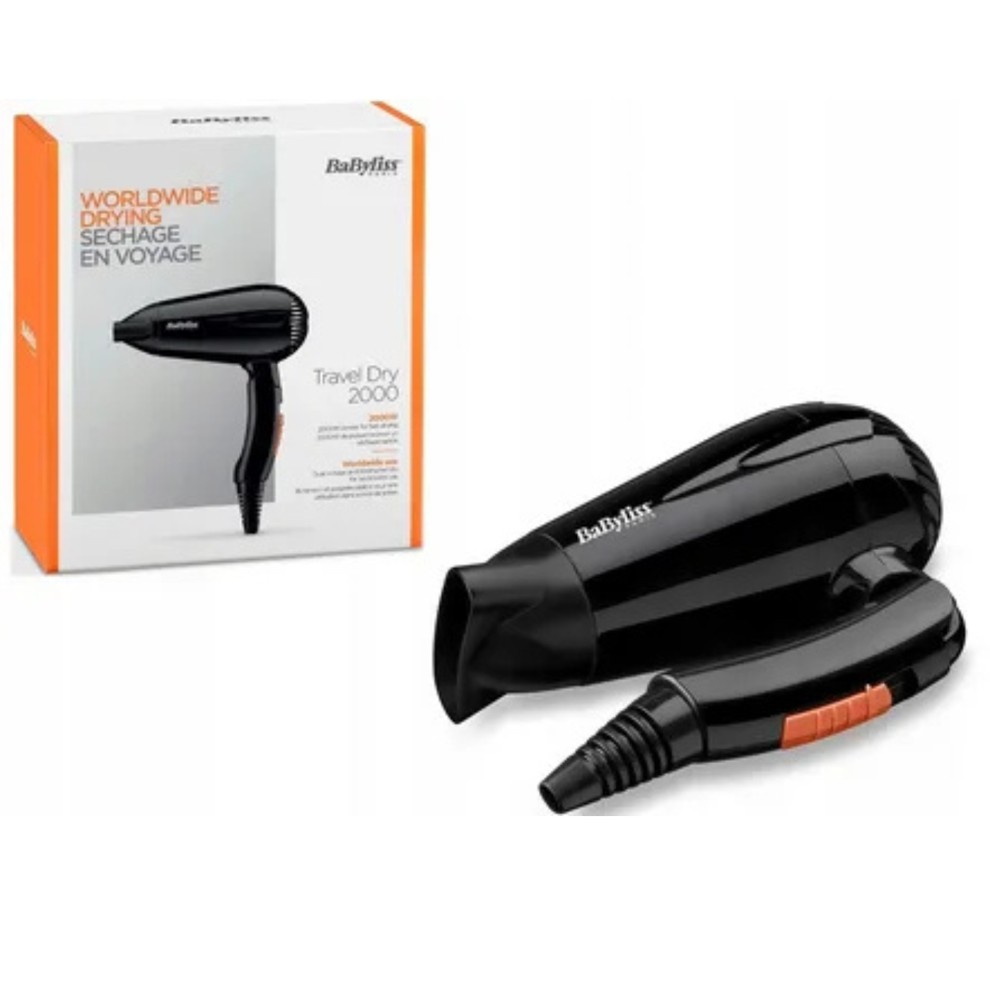 Sèche cheveux Voyage 2000W - BaByliss - 5344E