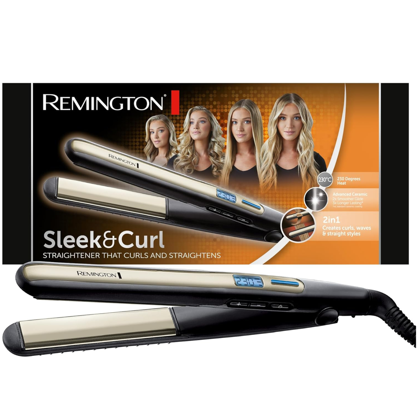 Lisseur Sleek & Curl - Remington -S6500